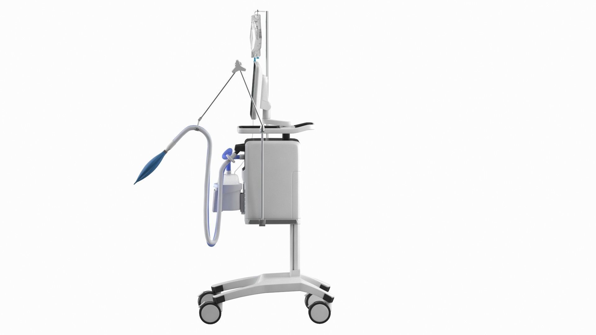 Ventilator Servo - U Low-poly 3D model_8