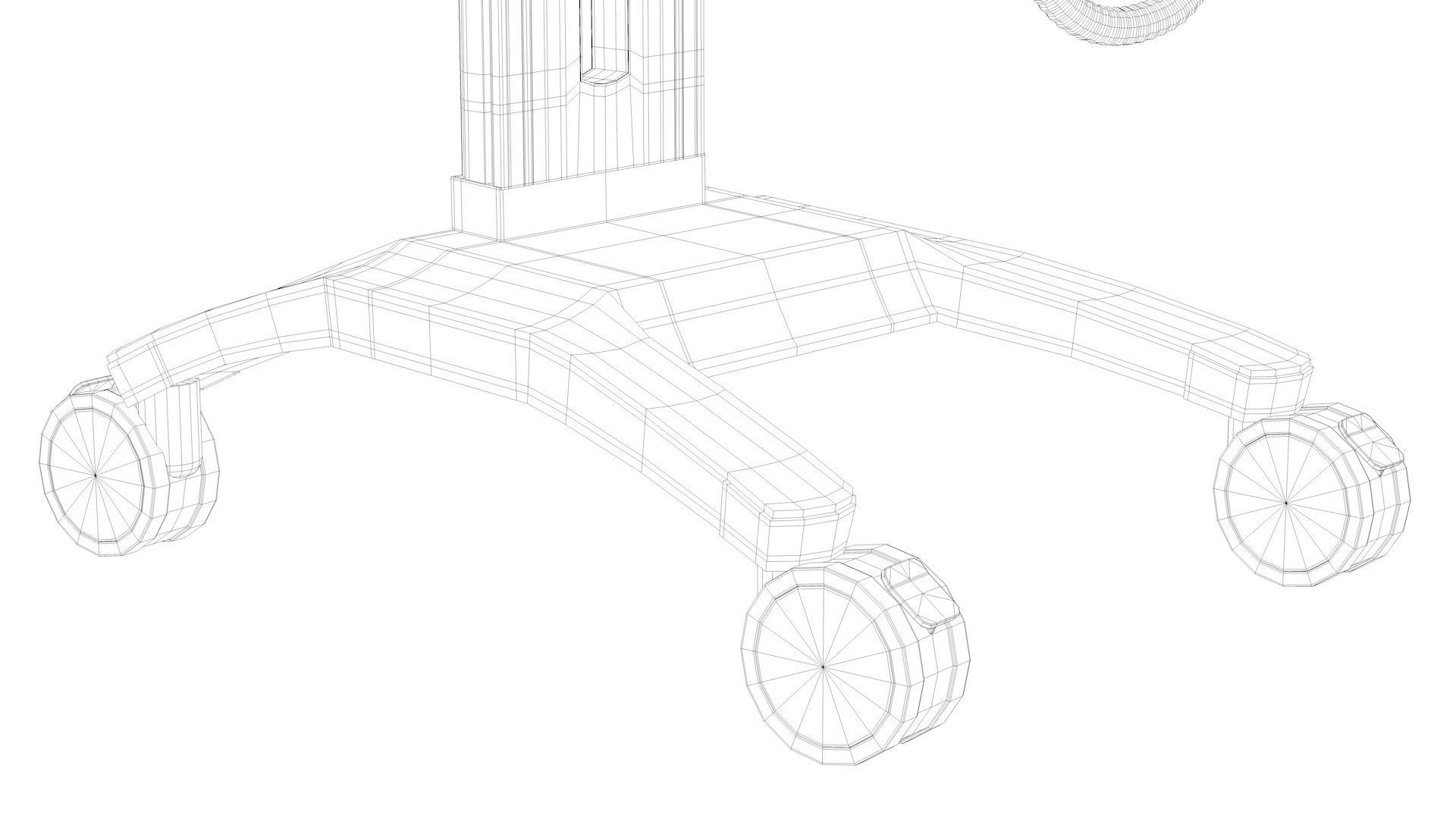 Ventilator Servo - U Low-poly 3D model_23