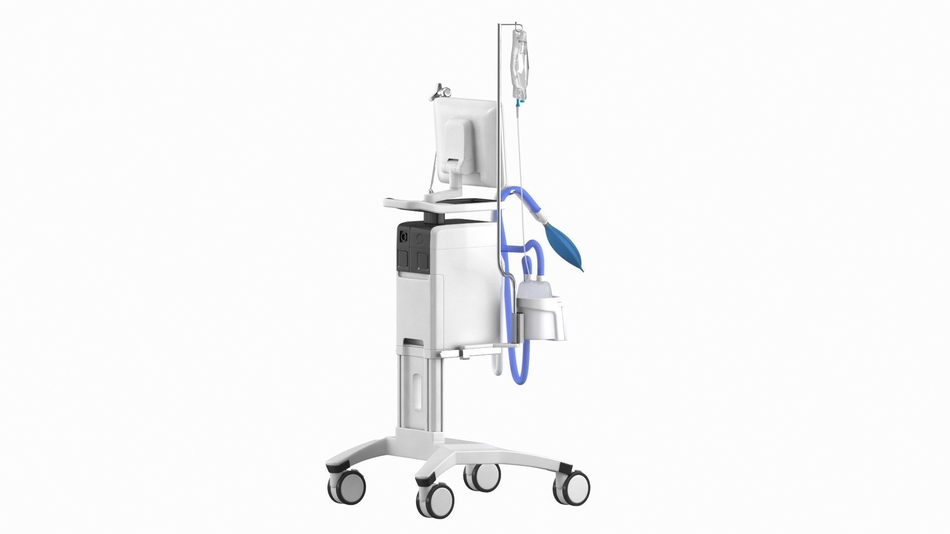 Ventilator Servo - U Low-poly 3D model_4