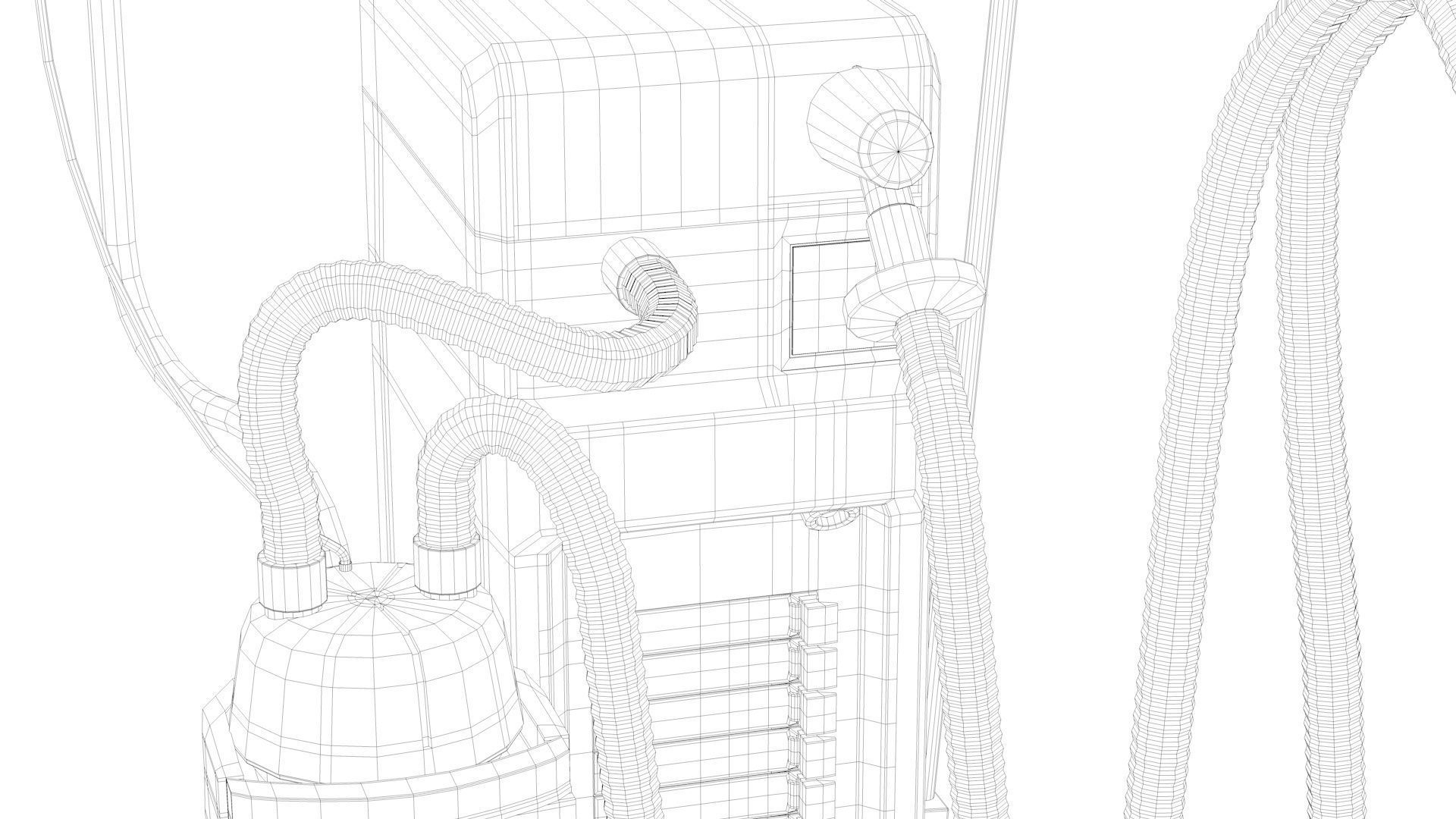 Ventilator Servo - U Low-poly 3D model_22