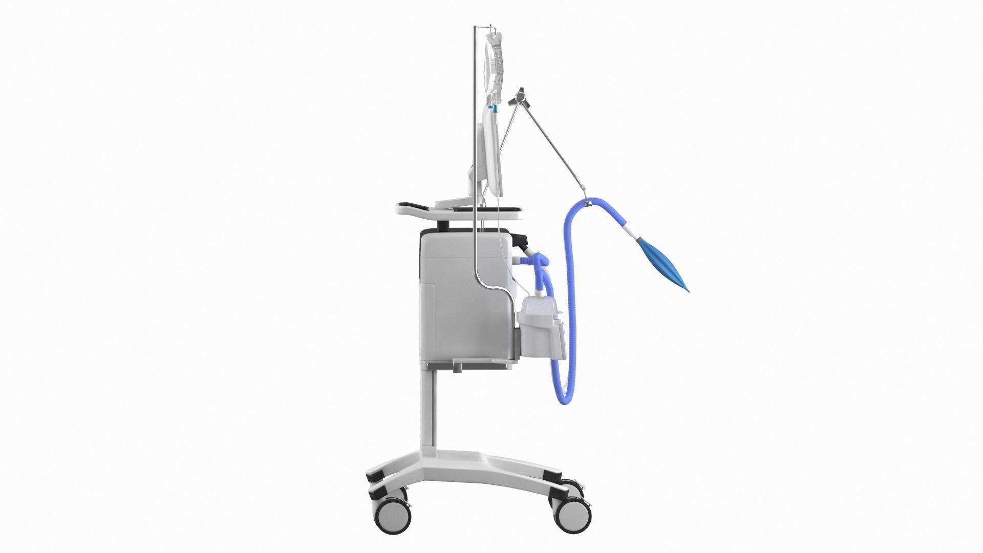 Ventilator Servo - U Low-poly 3D model_3