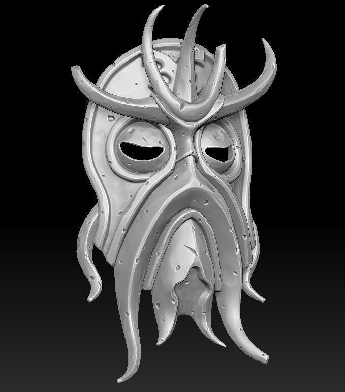 Cultist mask 3d print 3D print model_3
