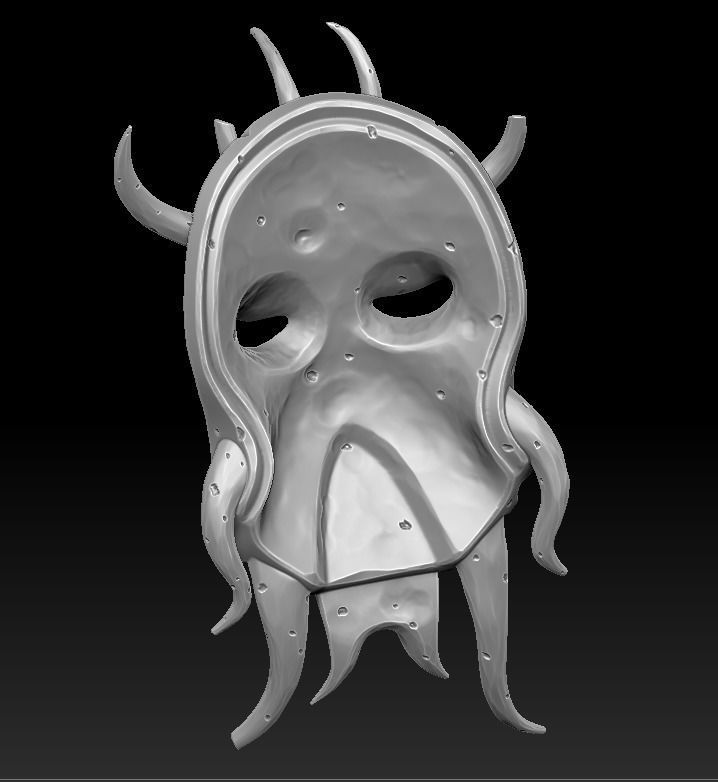 Cultist mask 3d print 3D print model_4