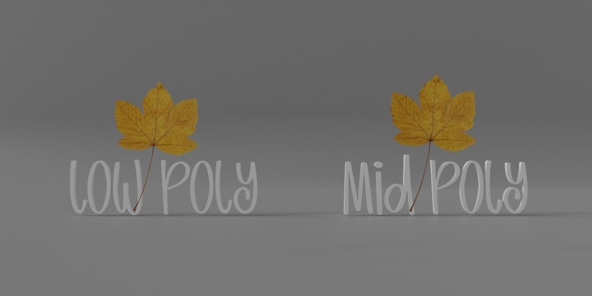 Autum Leavs - Photorealistic Wrinkled Leaves Low-poly 3D model_6
