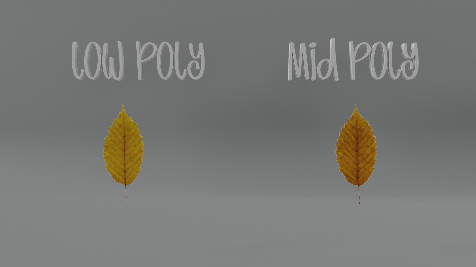 Autum Leavs - Photorealistic Wrinkled Leaves Low-poly 3D model_2
