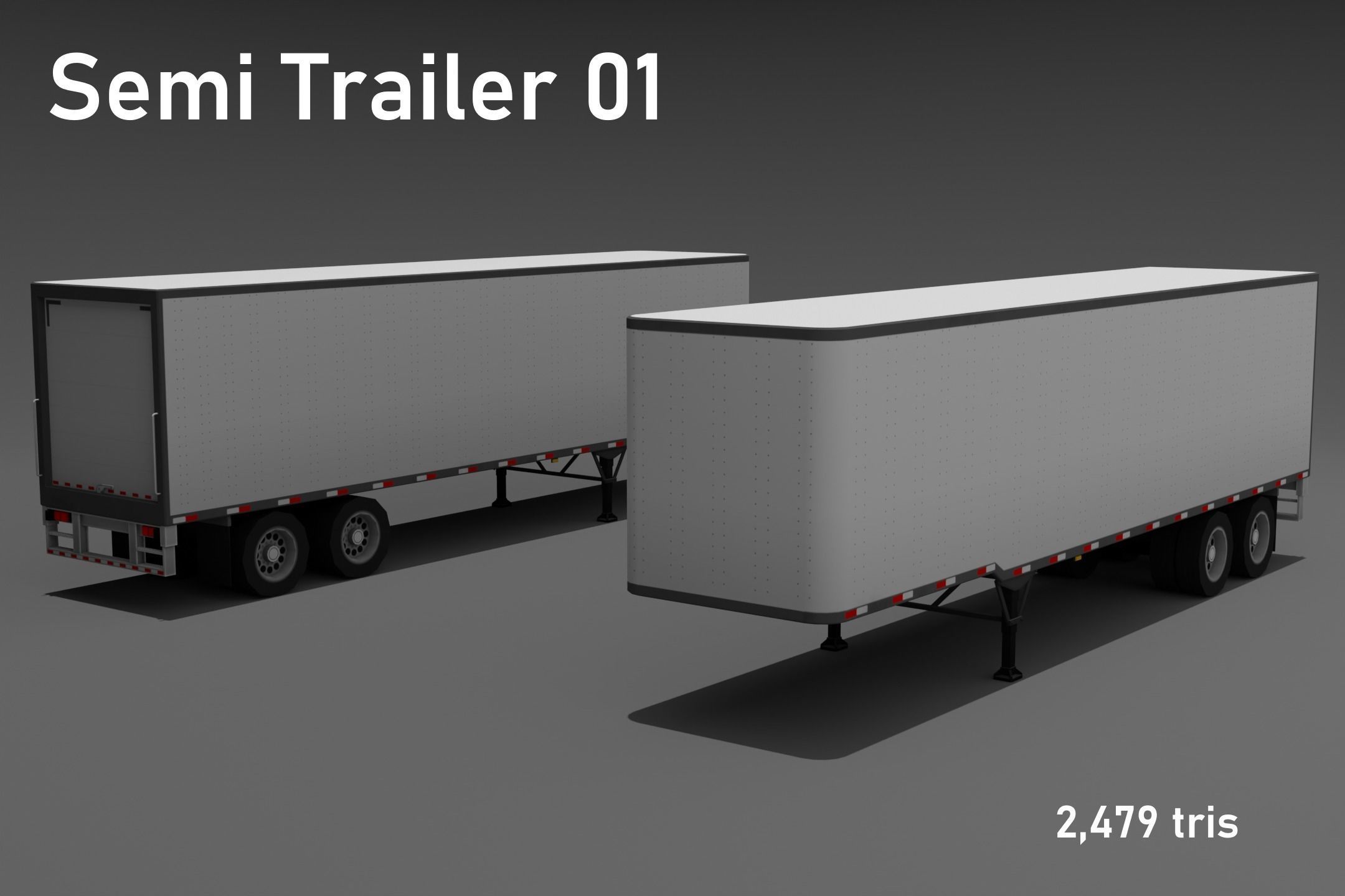 Low poly vehicle pack 01 Low-poly 3D model_10