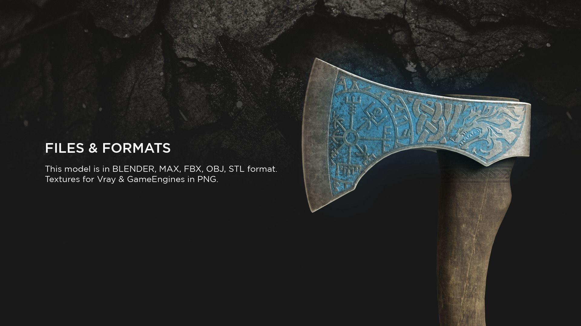 Nordic Axe 3D model_5