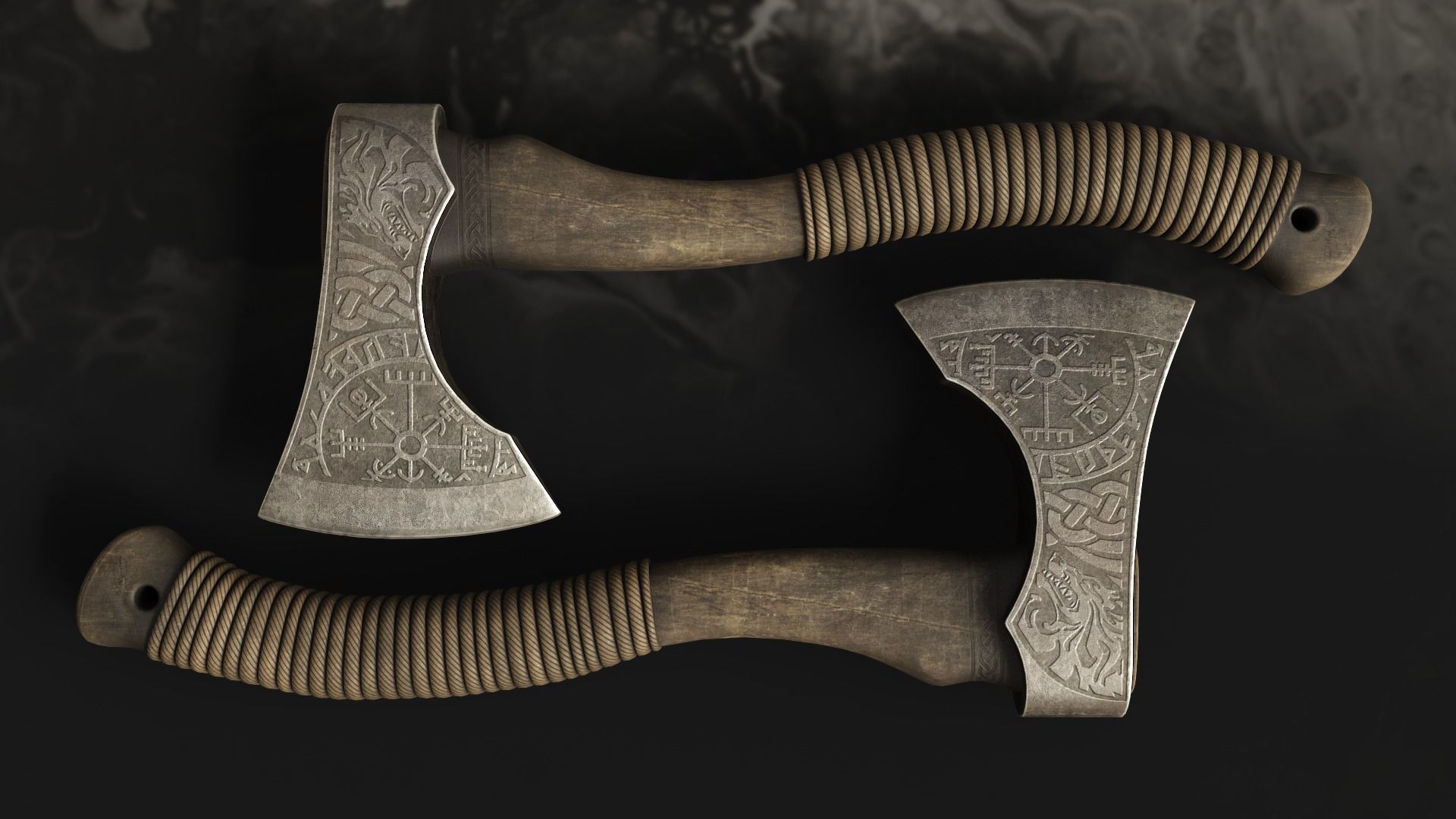 Nordic Axe 3D model_1