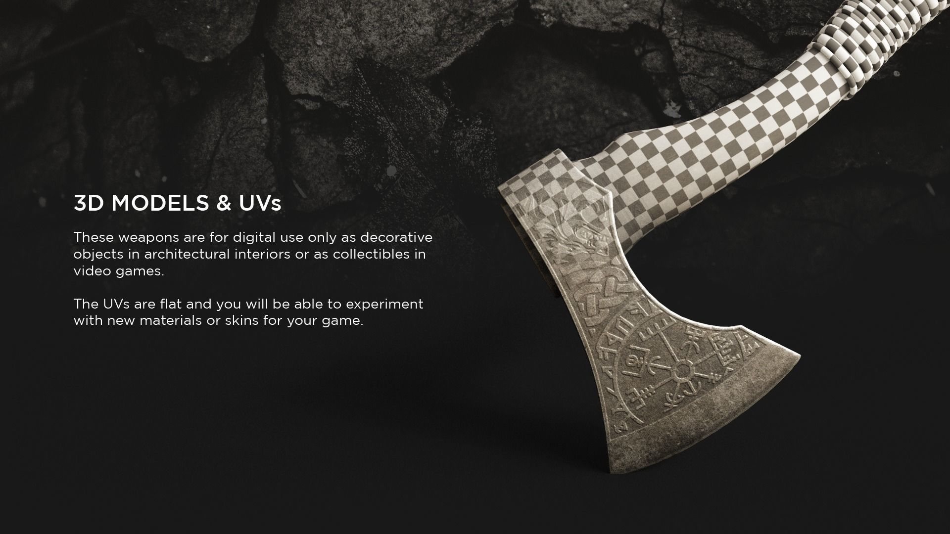 Nordic Axe 3D model_3