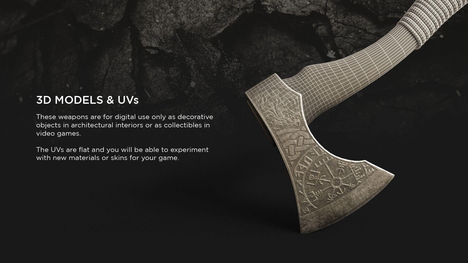 Nordic Axe 3D model_2