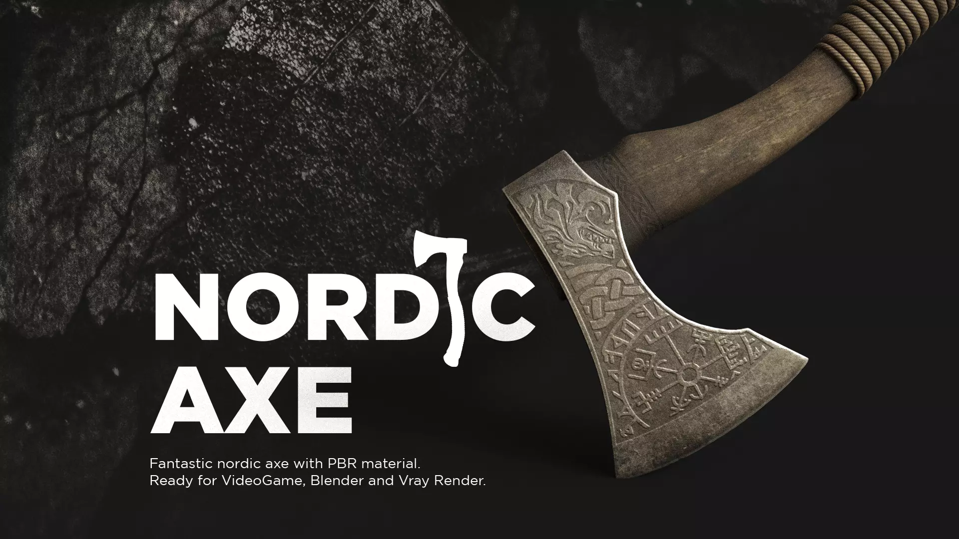 Nordic Axe 3D model_0