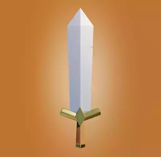 clash of clans  sword Free low-poly 3D model