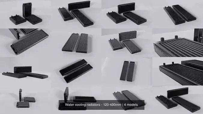 Water cooling radiators - 120-480mm