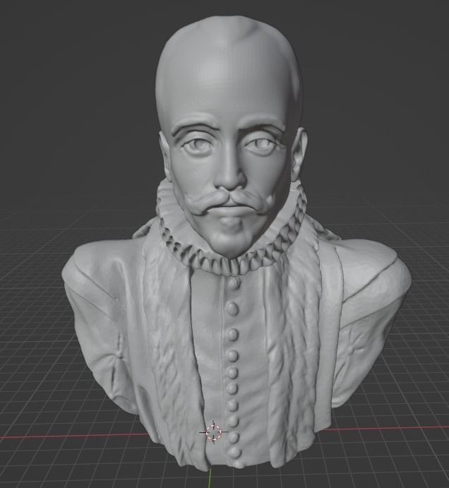Michel de Montaigne 3D print model_2