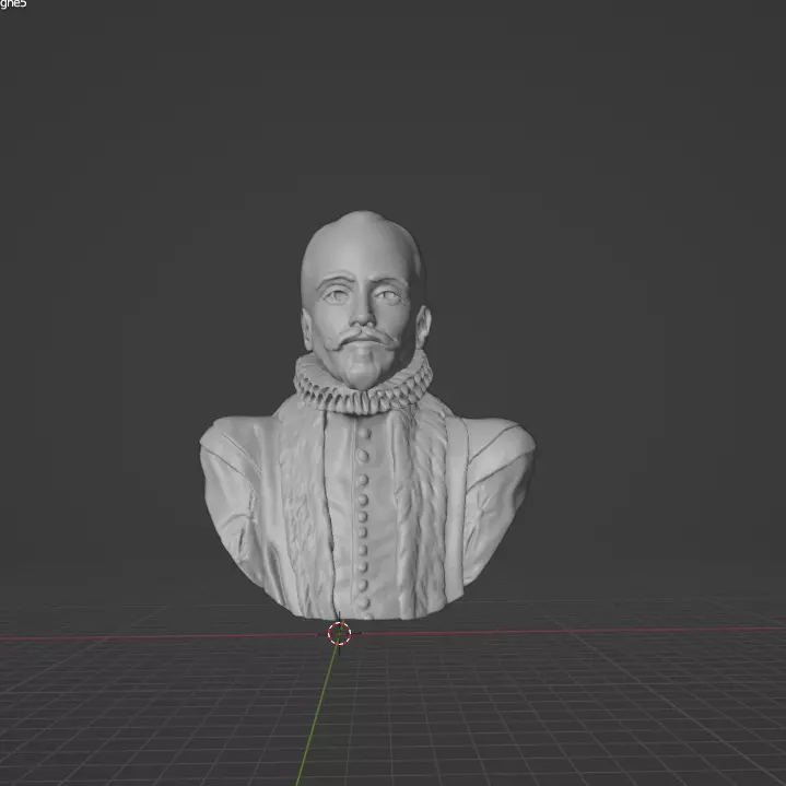 Michel de Montaigne 3D print model_0