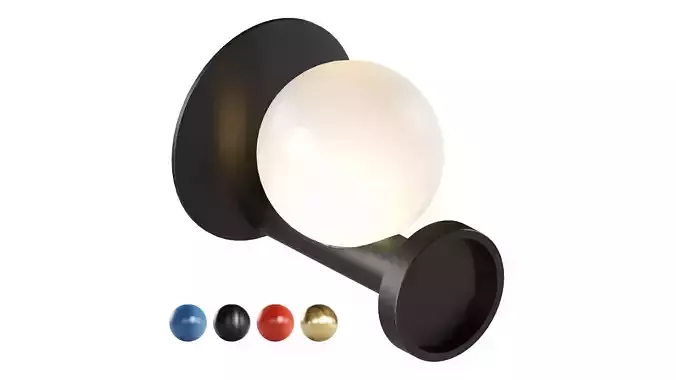 Typography VELA Amid Sconce by Studio Truly Truly 3D model