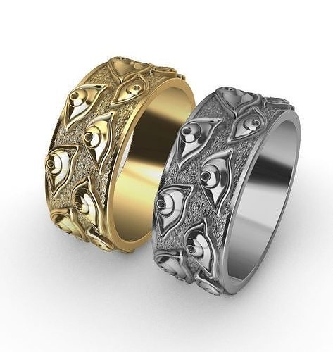 God Eyes Ring 3D print model