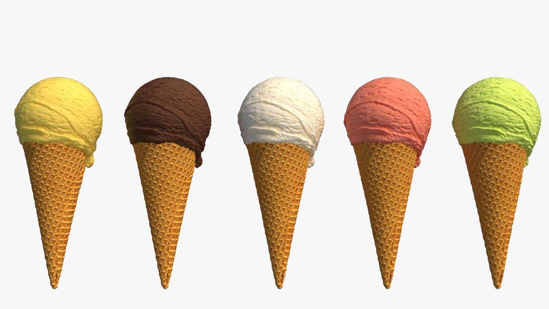 Ice Cream Cone 3D model_5