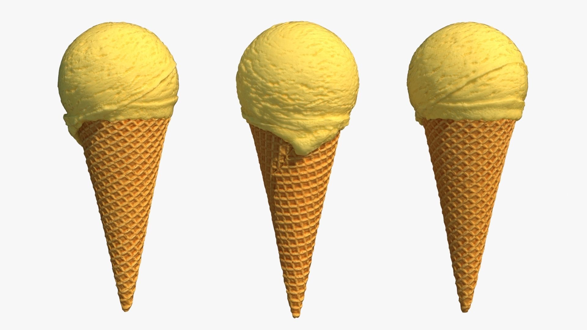 Ice Cream Cone 3D model_9