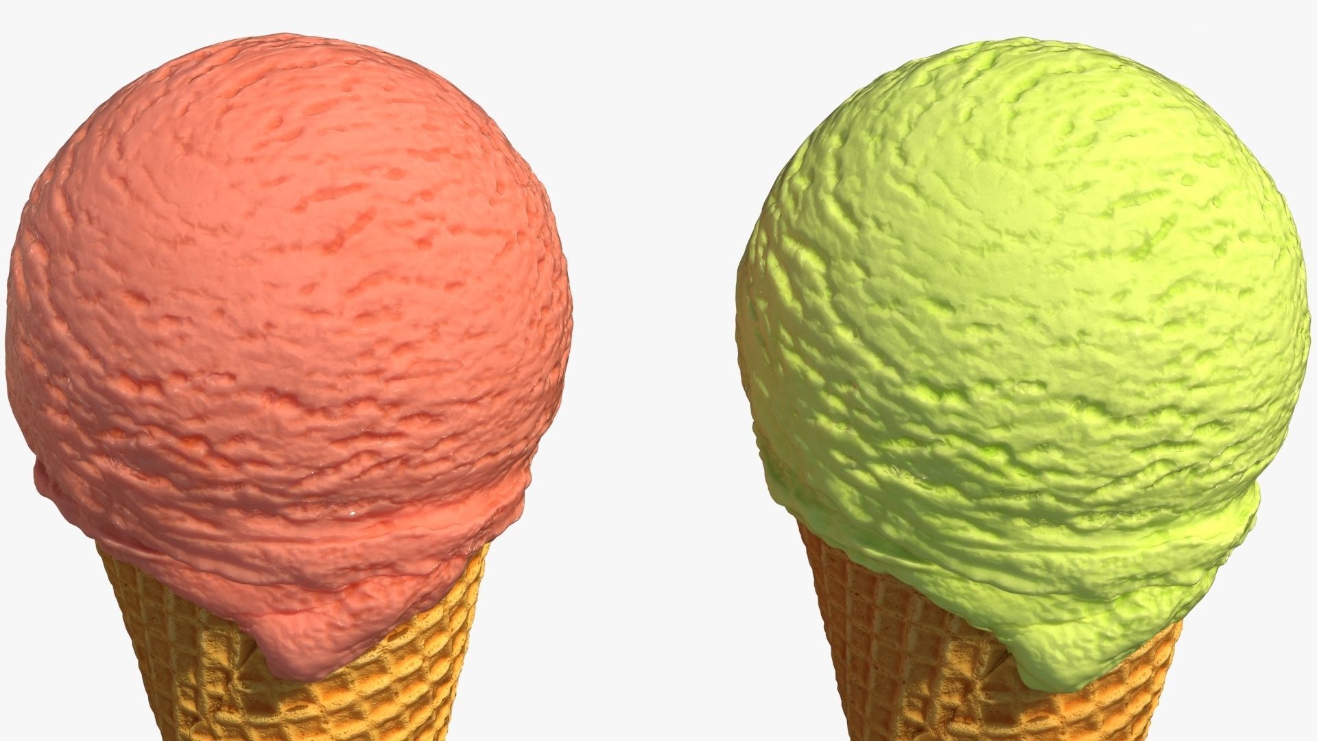 Ice Cream Cone 3D model_15