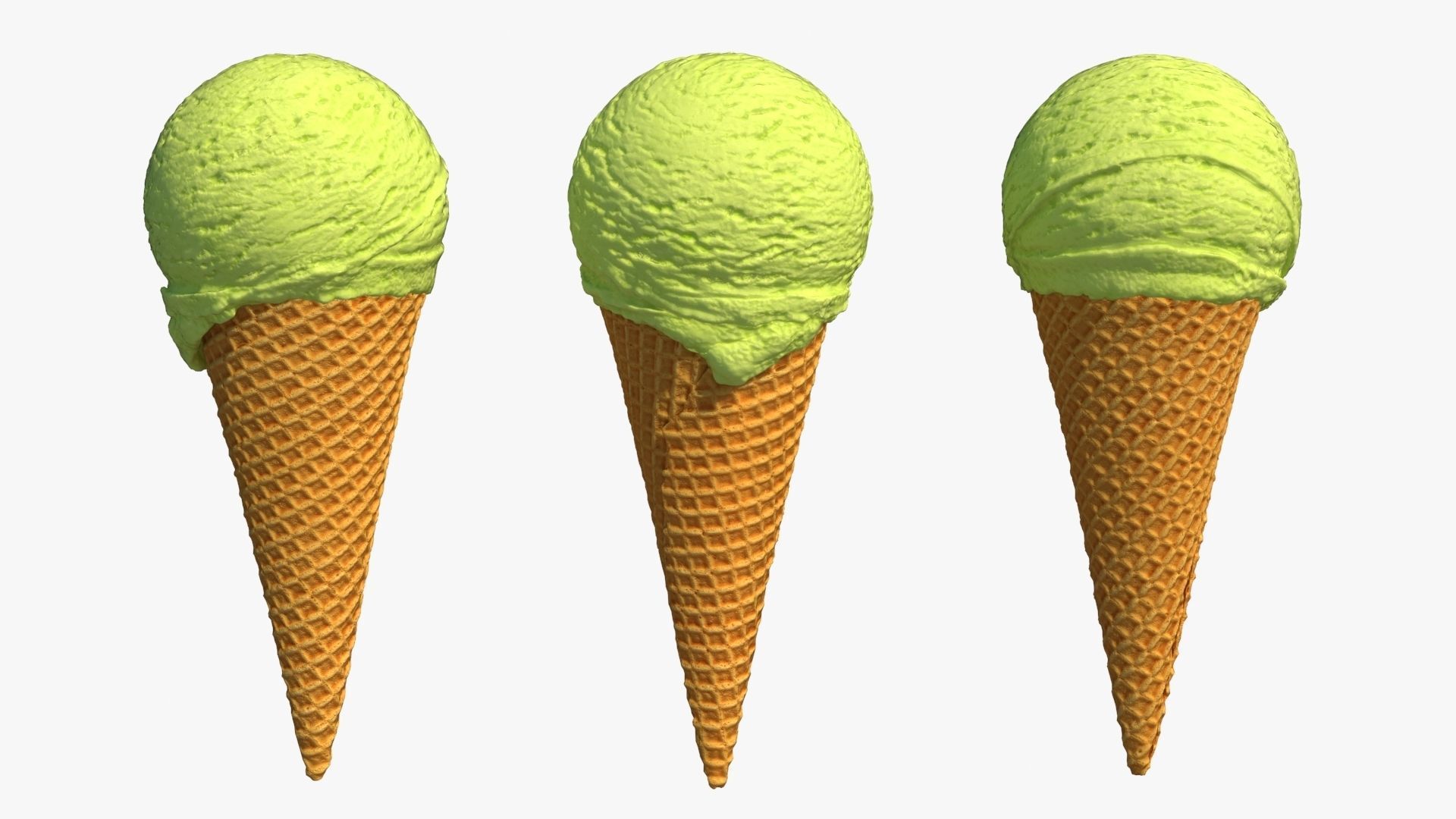 Ice Cream Cone 3D model_11