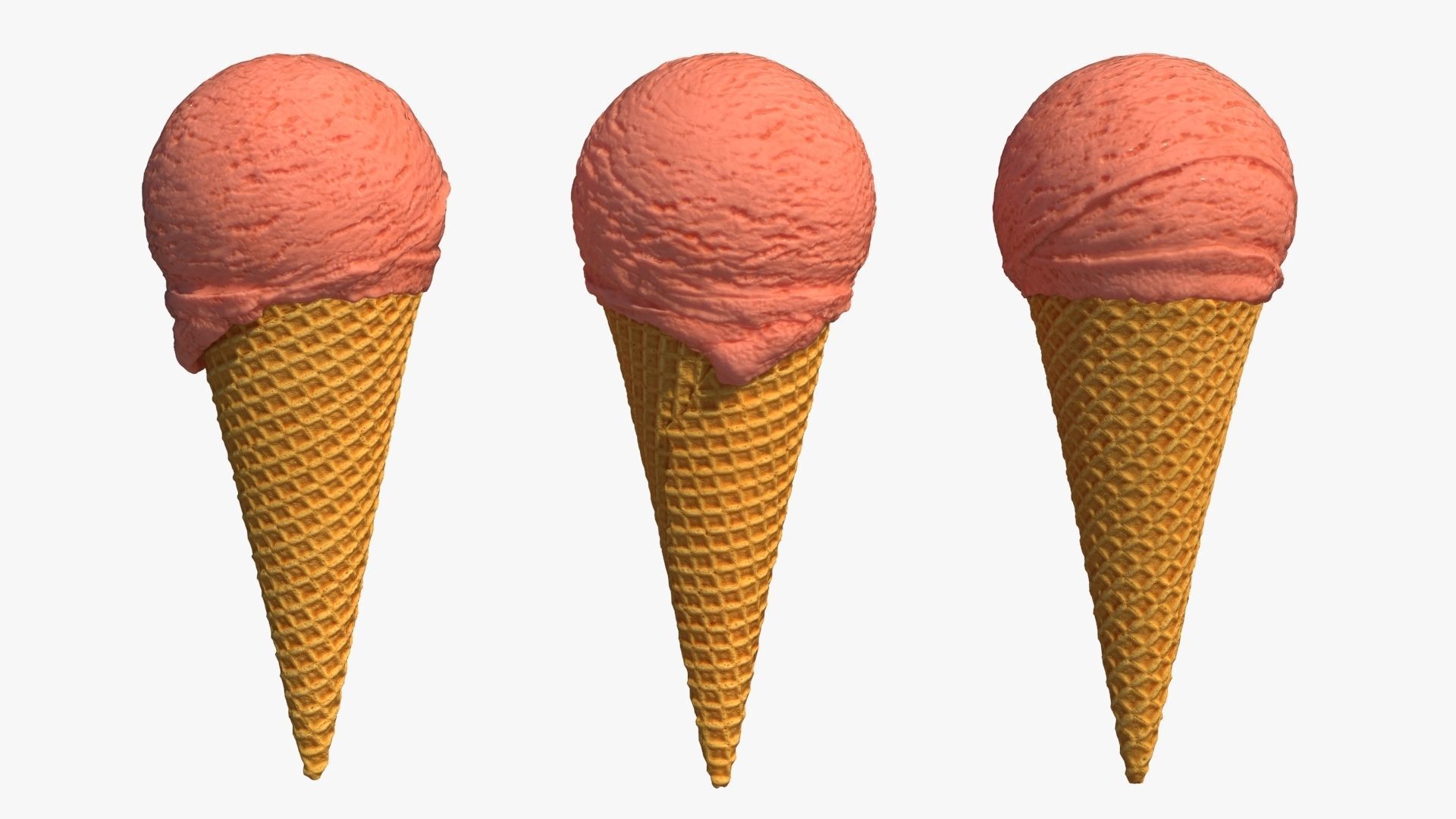 Ice Cream Cone 3D model_10