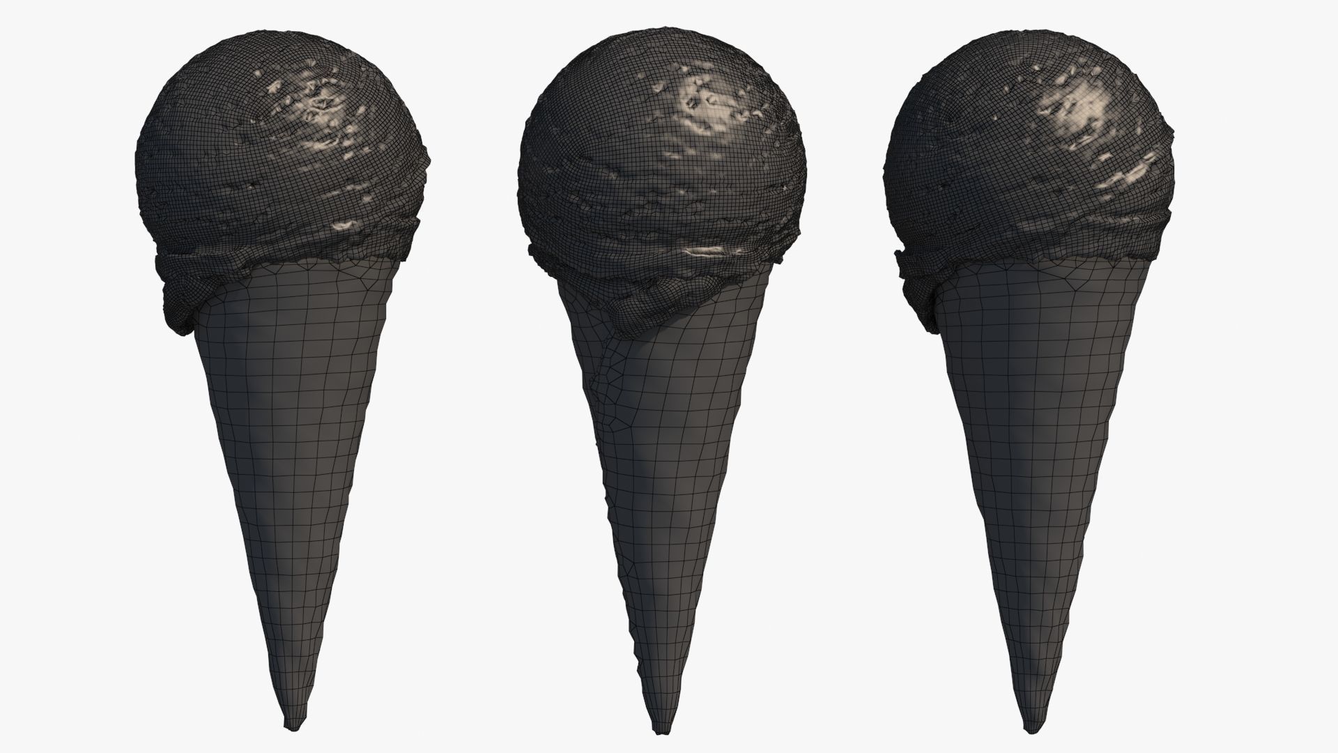 Ice Cream Cone 3D model_18