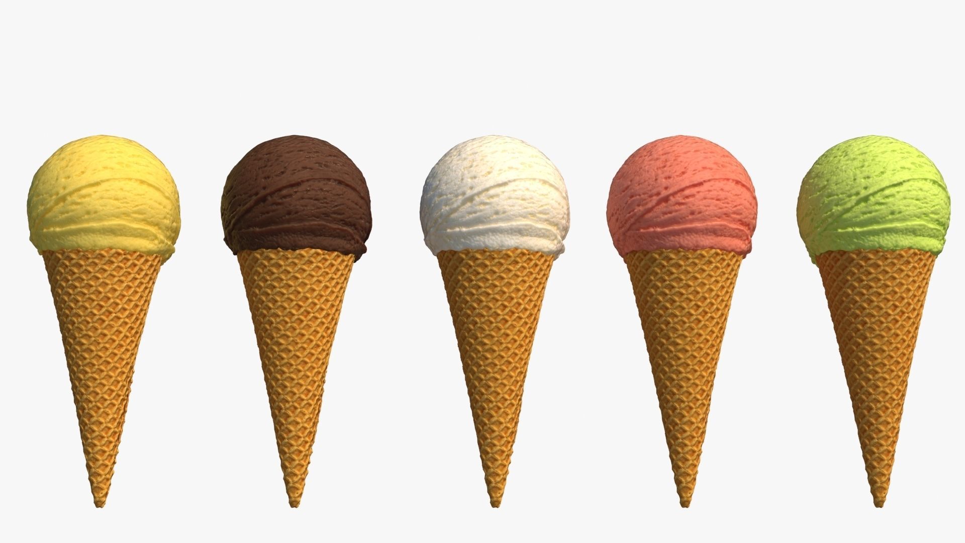Ice Cream Cone 3D model_4