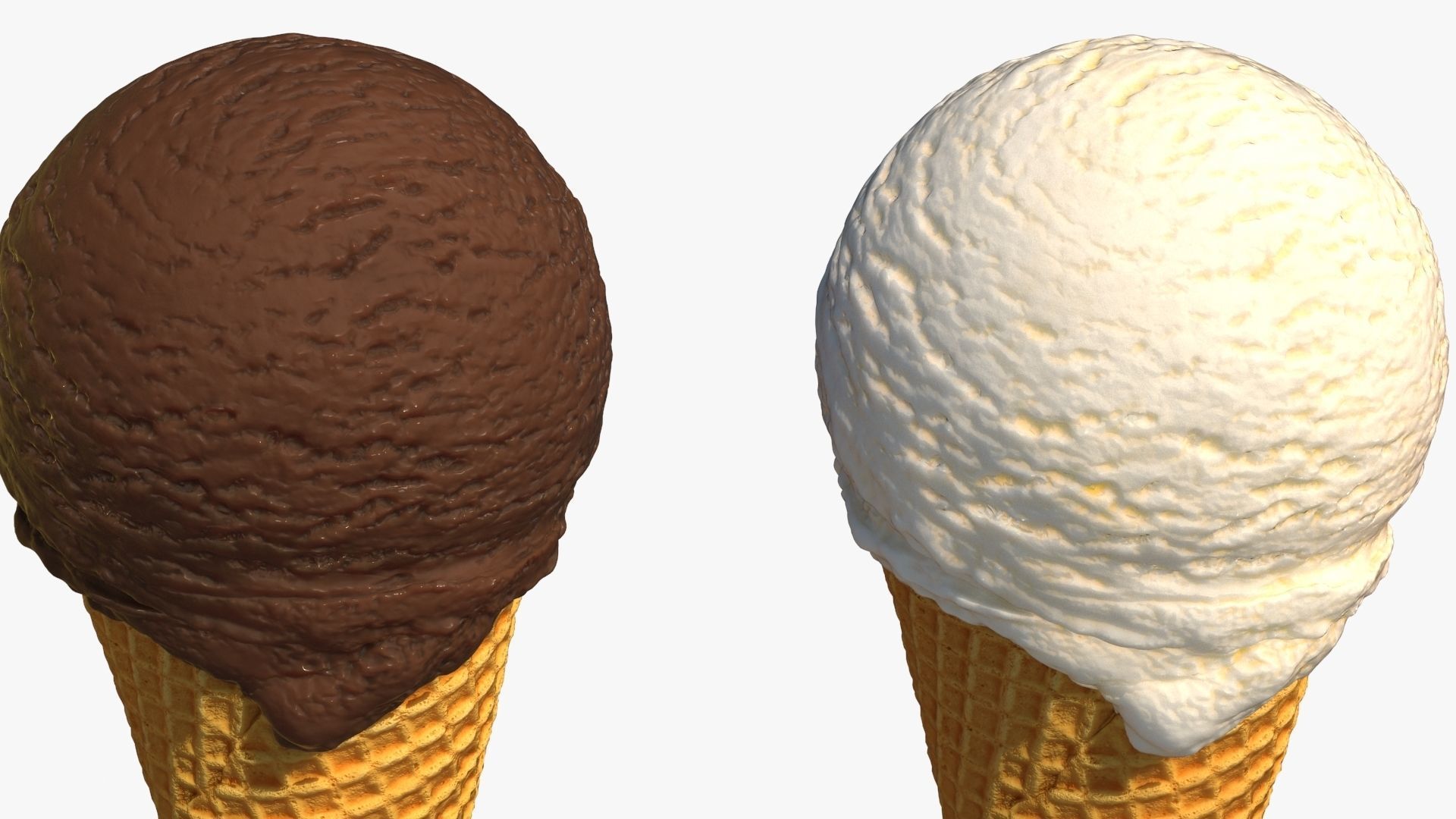 Ice Cream Cone 3D model_12