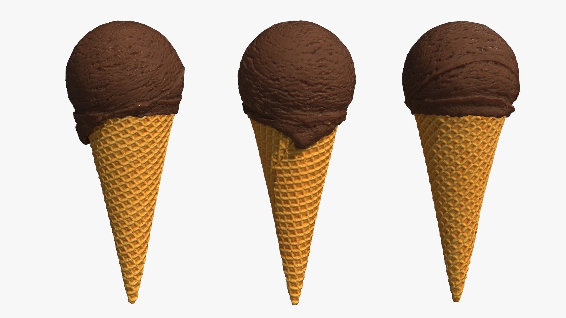 Ice Cream Cone 3D model_8