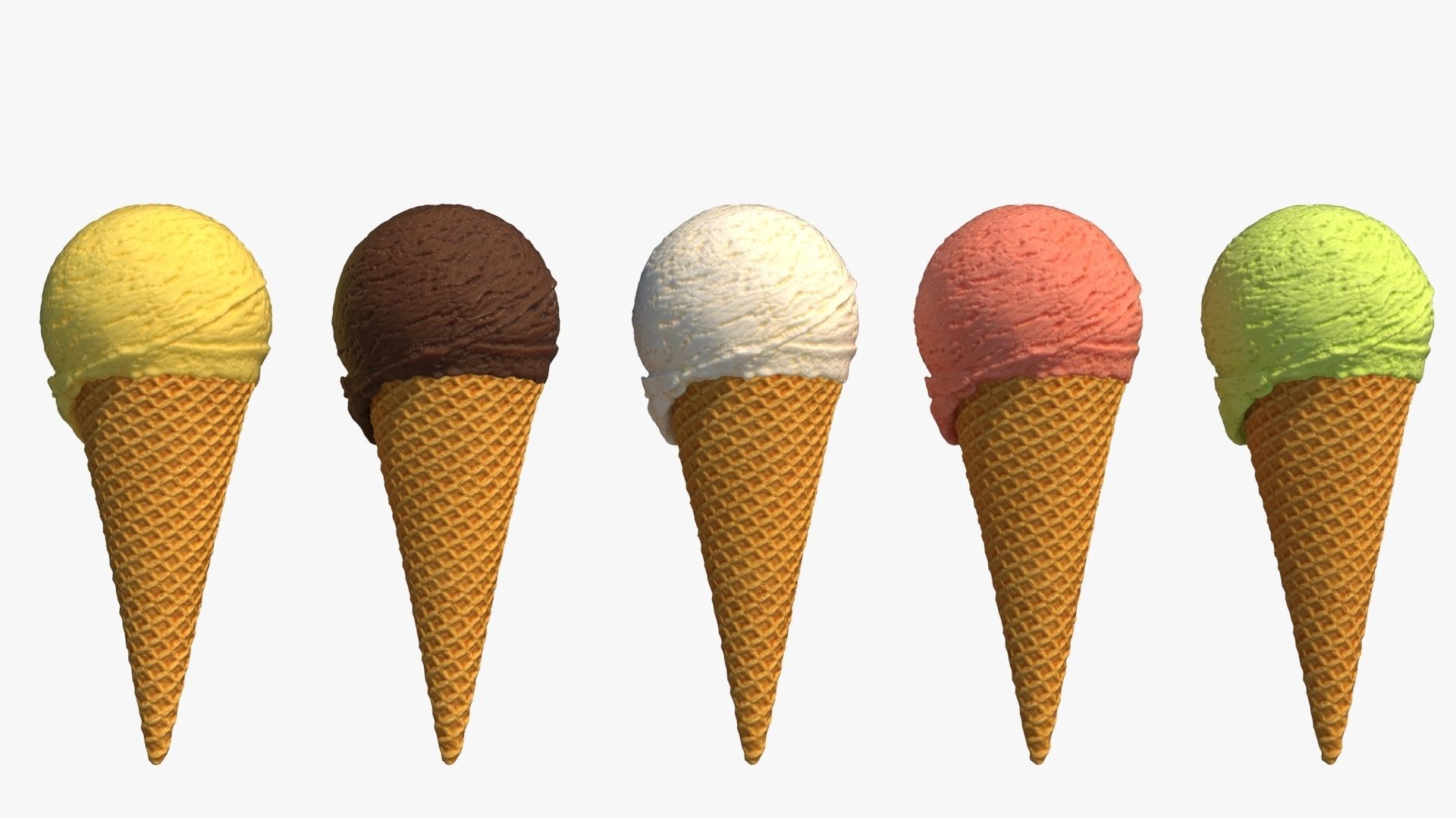 Ice Cream Cone 3D model_3