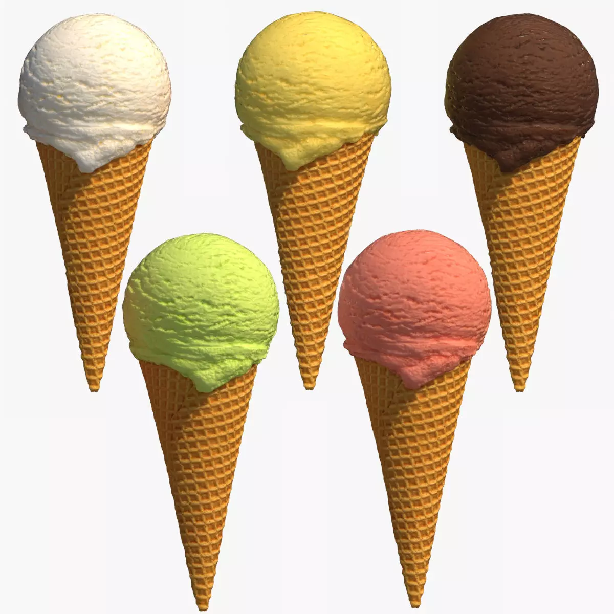 Ice Cream Cone 3D model_0