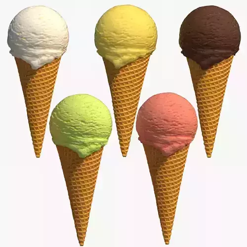 Ice Cream Cone 3D model Ice Cream Cone 3D model