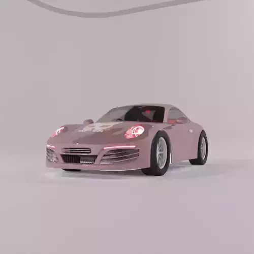 pink porsche  car japanese sticker