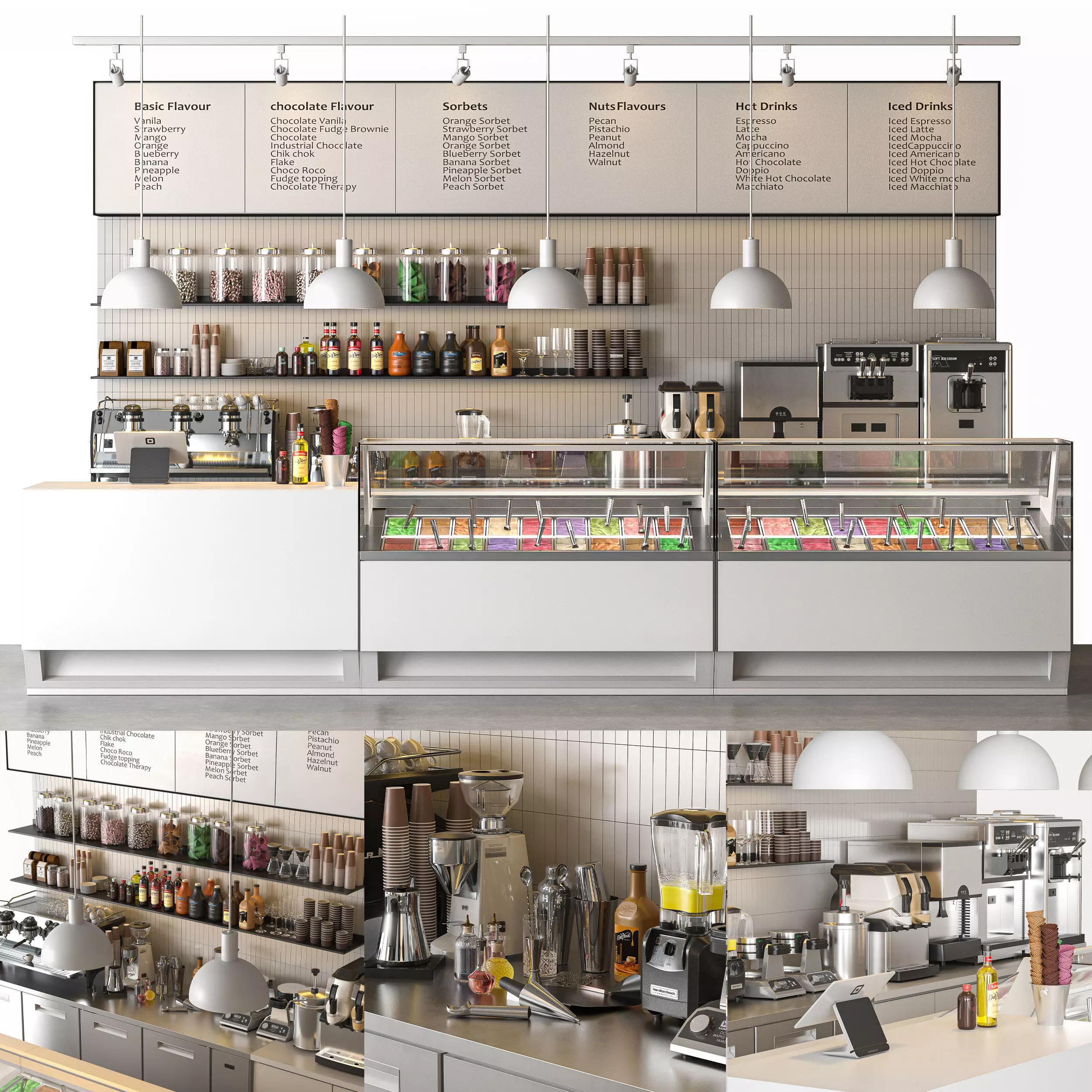 Ice Cream Shop 3D model_0