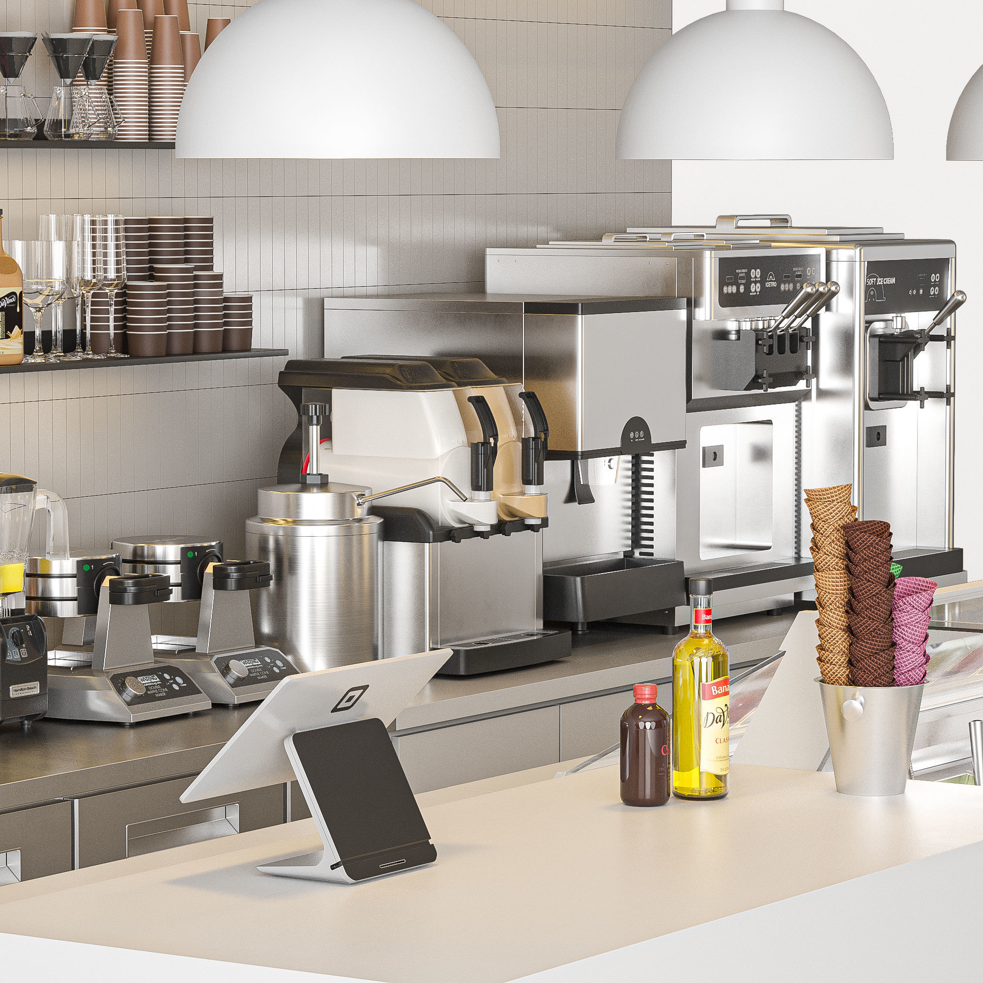 Ice Cream Shop 3D model_5