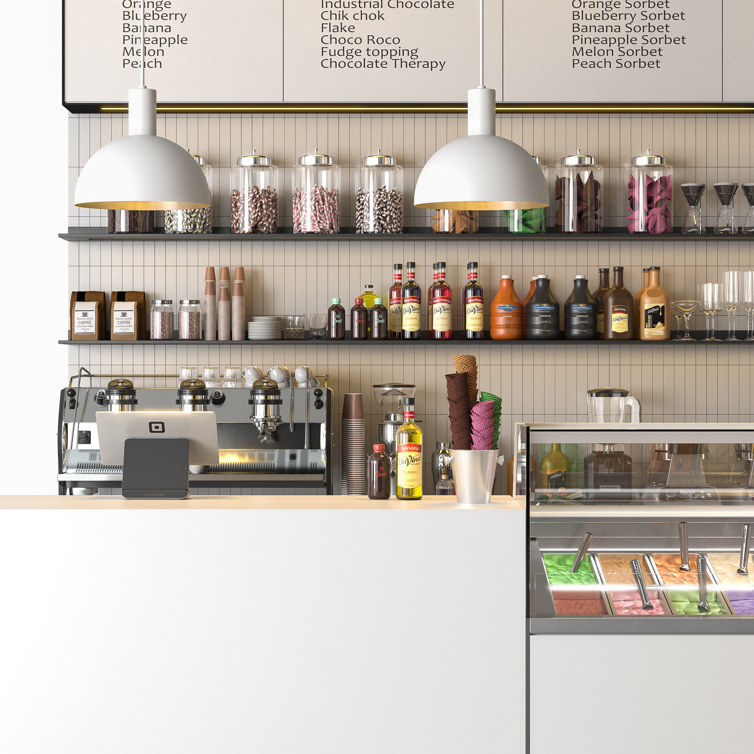 Ice Cream Shop 3D model_1