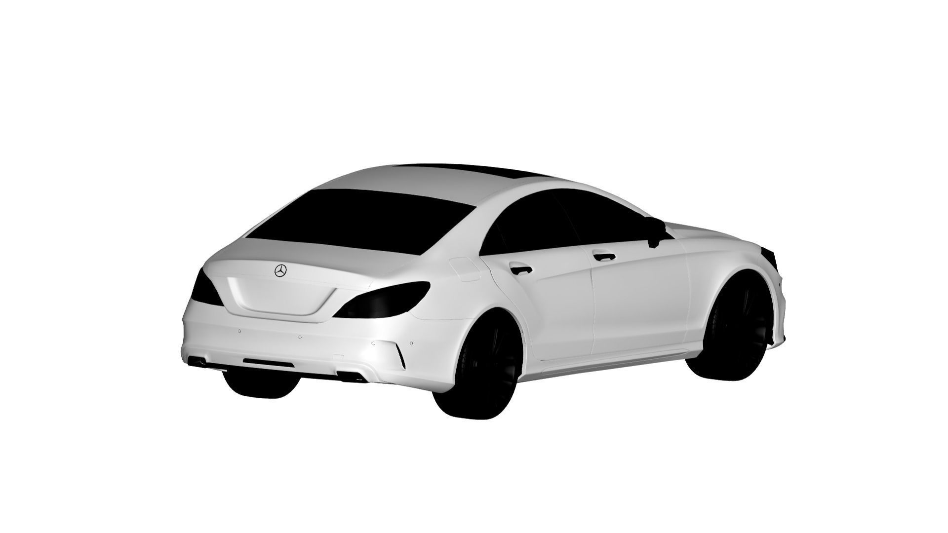mercedes benz cls-500 3D model_1