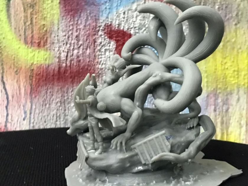 NARUTO AND KYUBI - NARUTO  3D print model_4