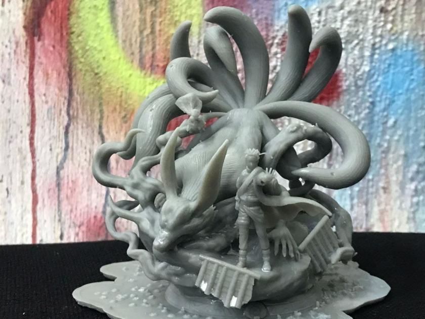 NARUTO AND KYUBI - NARUTO  3D print model_2