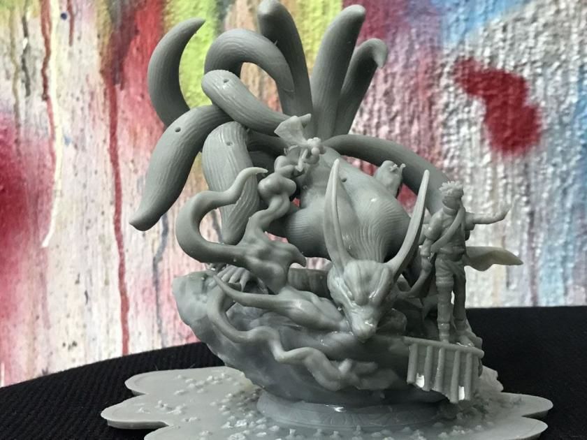 NARUTO AND KYUBI - NARUTO  3D print model_3