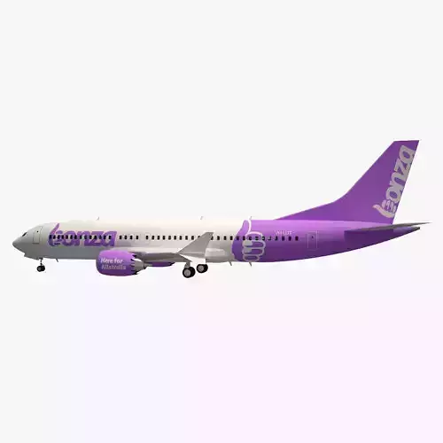 Bonza Air Boeing 737 Max 8 3D model