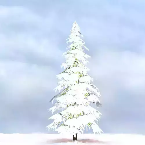 Low Poly Trees Snow