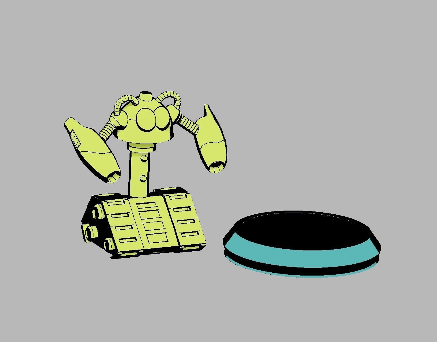 BUNBY TANK MEGAMAN Fanart 3D print model_11