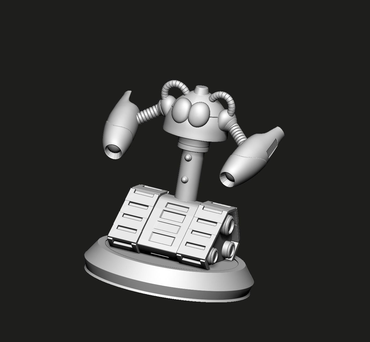BUNBY TANK MEGAMAN Fanart 3D print model_3