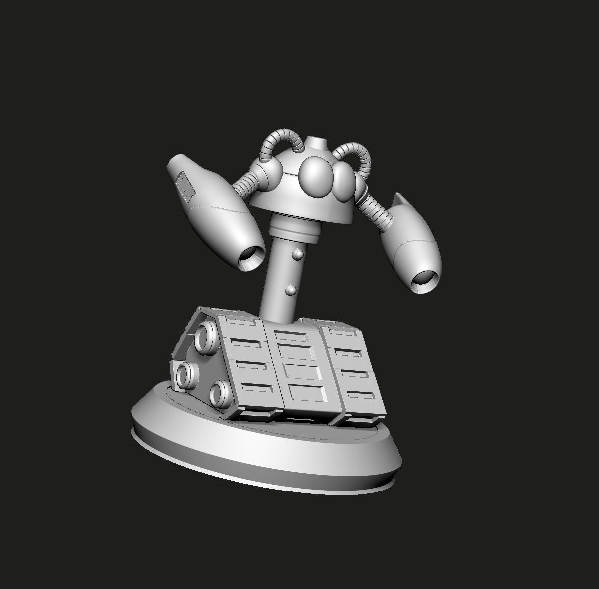 BUNBY TANK MEGAMAN Fanart 3D print model_4