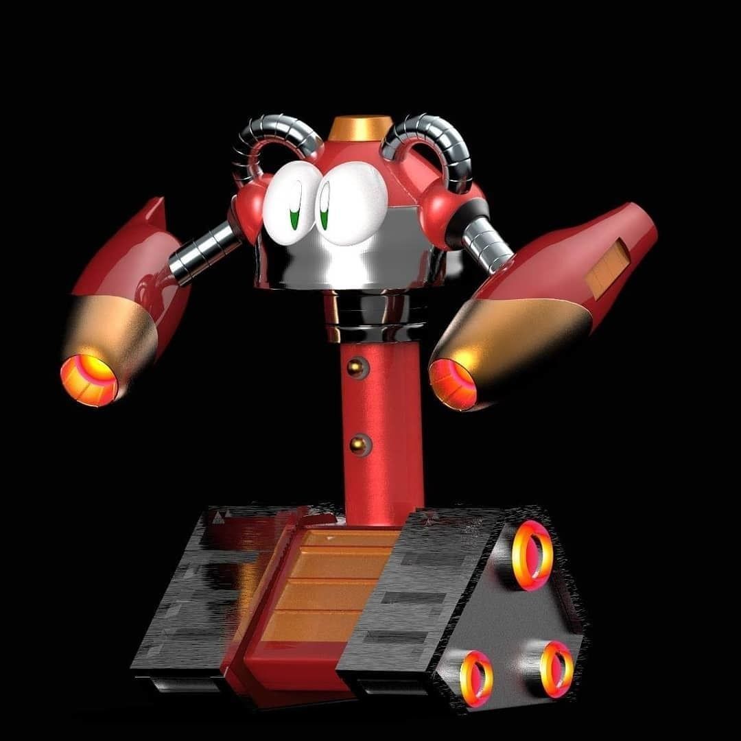 BUNBY TANK MEGAMAN Fanart 3D print model_2