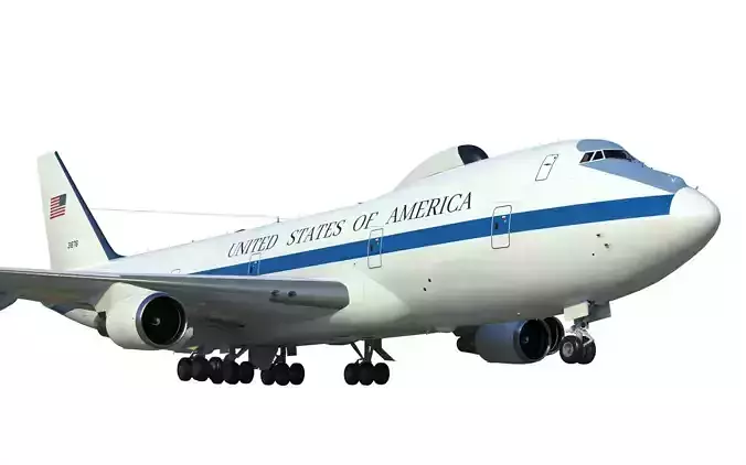 Boeing E-4 Doomsday plane 3D model