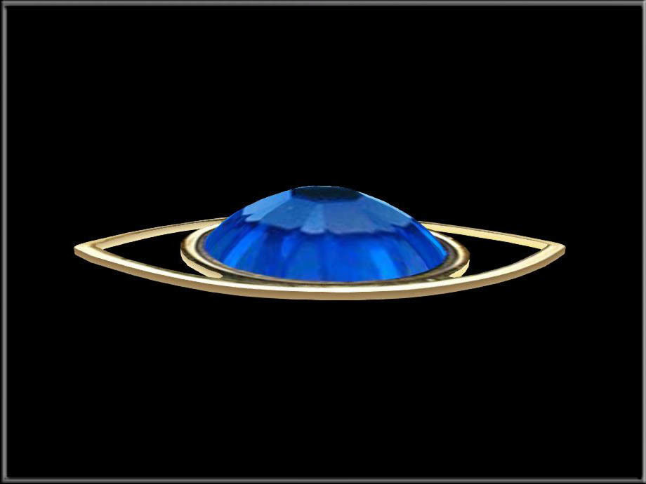 Blue Diamond Eye Low-poly 3D model_4