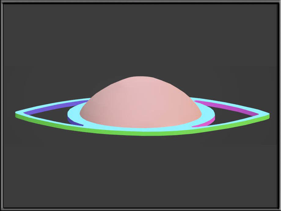 Blue Diamond Eye Low-poly 3D model_6